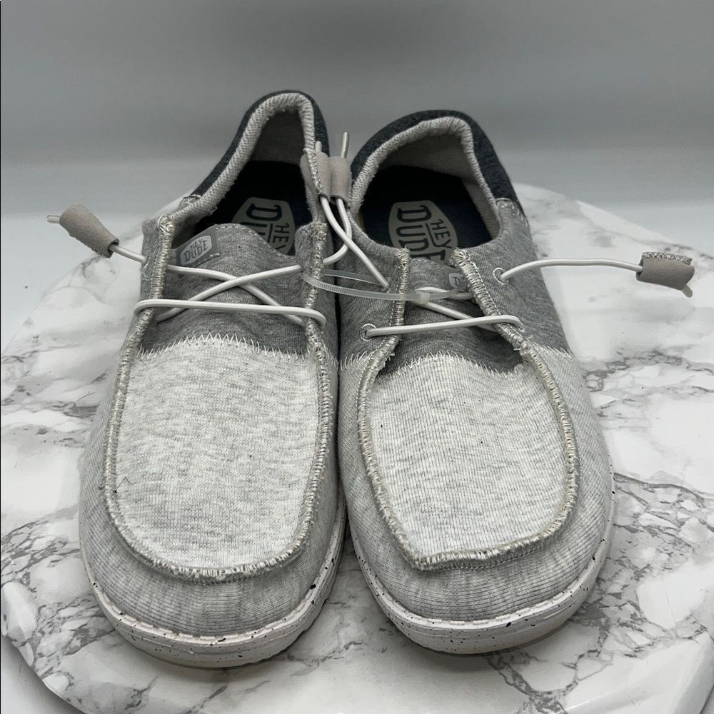 HEY DUDE Wendy Tri Varsity Grey Shoes - Picture 3 of 8